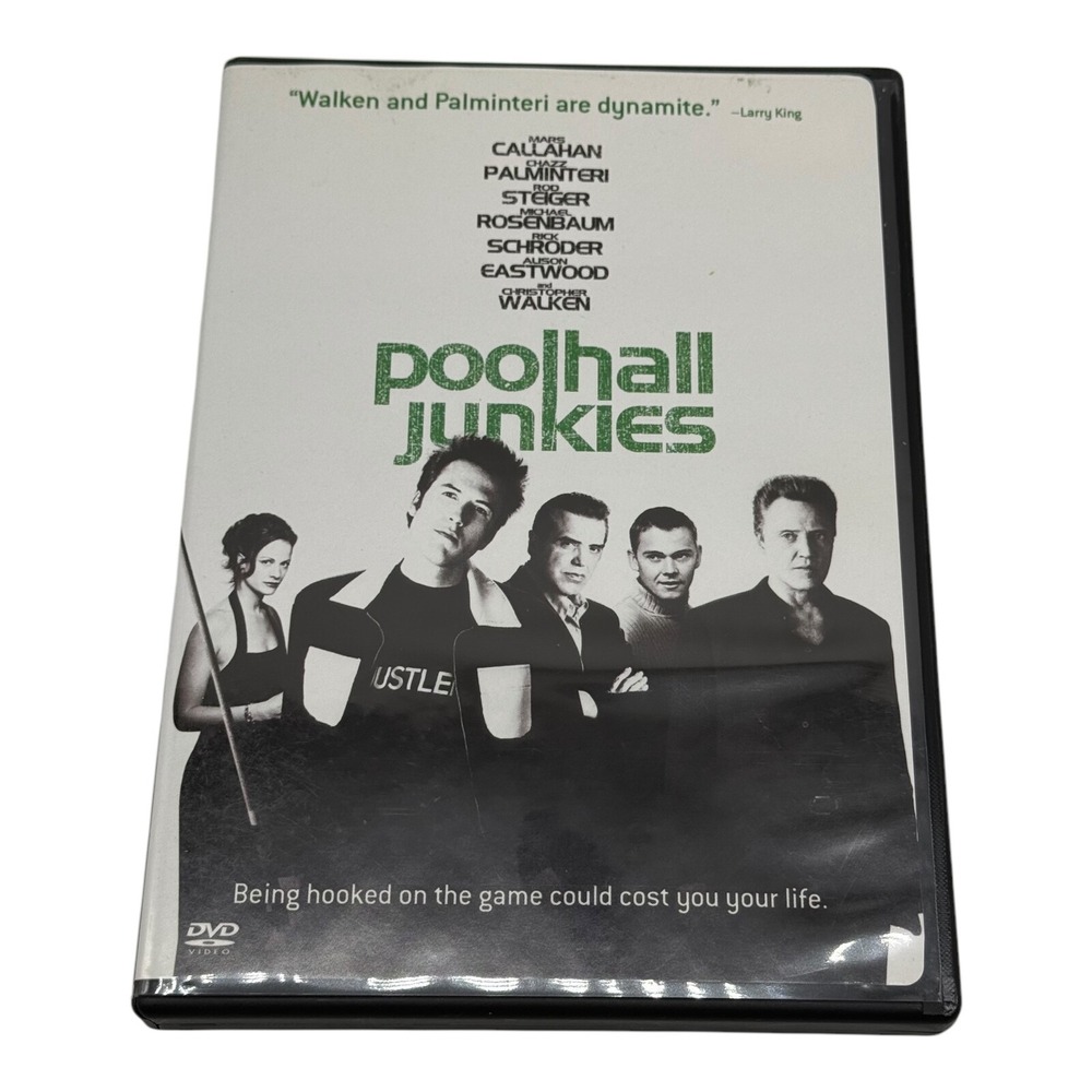 Poolhall Junkies DVD Mars Callahan Christopher Walken Drama Movie Used